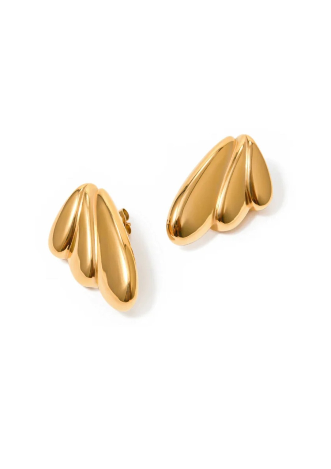 Aretes de Alas. Dorado