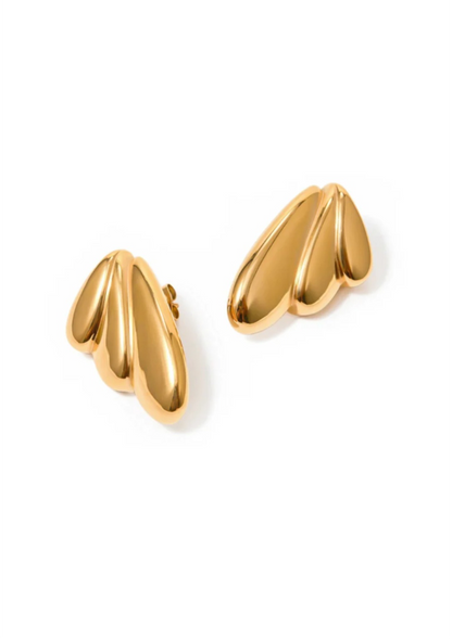 Aretes de Alas. Dorado