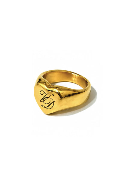 Signet Ring. Anillo Personalizado con Iniciales