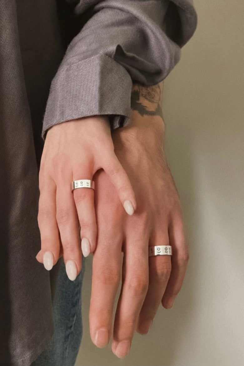 Anillo Cinta Personalizado, Unisex