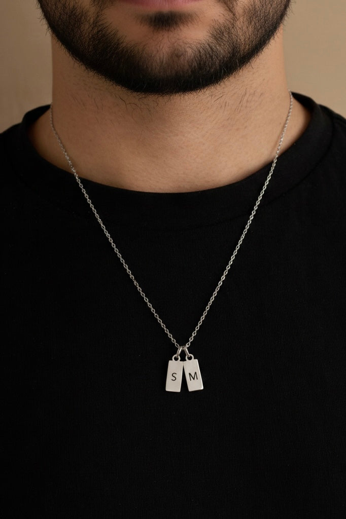 Collar Love Tags. Personalizado con iniciales