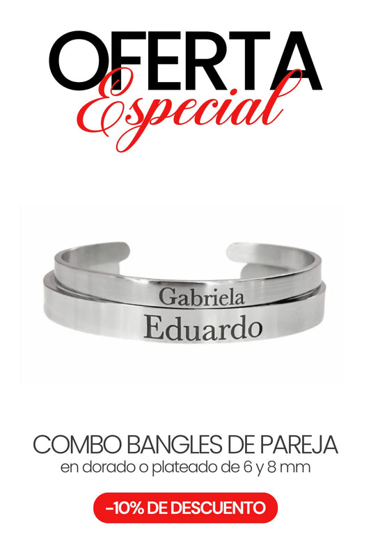 Combo Pulseras para Pareja (6mm y 8mm)