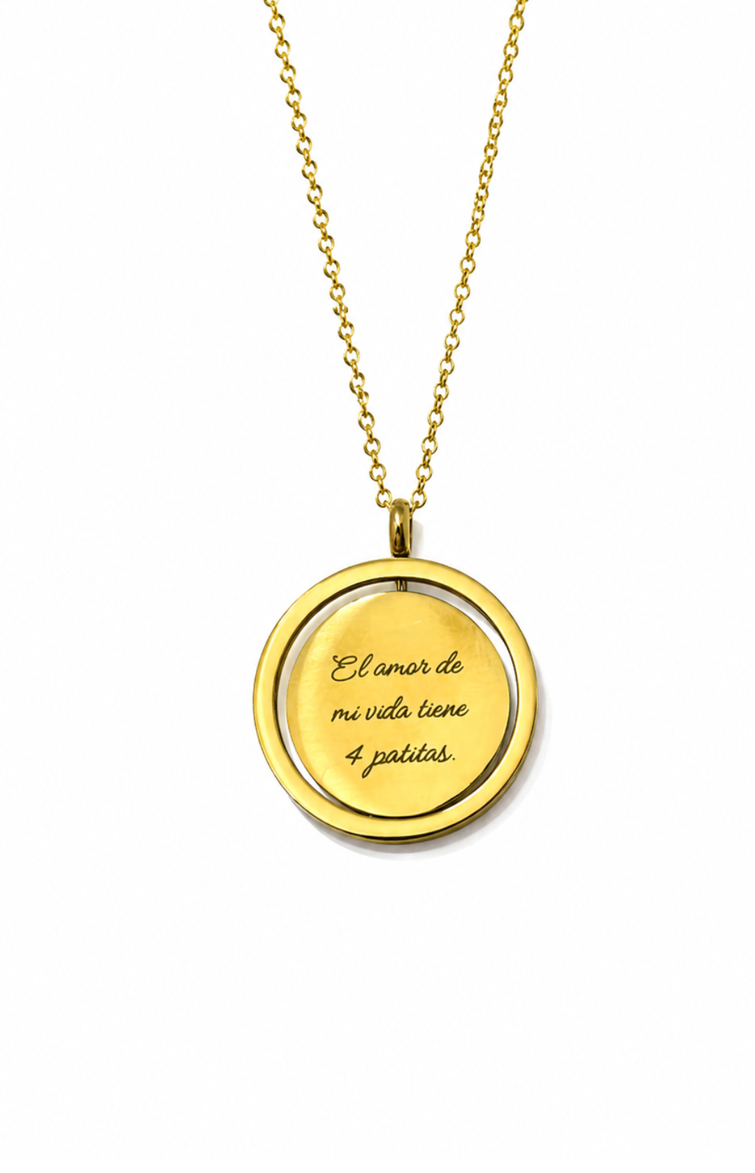 Collar Giratorio "Bucle" Personalizado con Foto y Frase