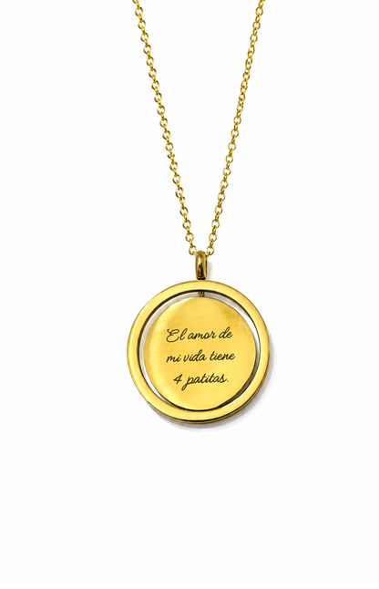 Collar Giratorio "Bucle" Personalizado con Foto y Frase