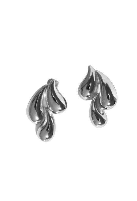 Aretes Three Drops. Plata