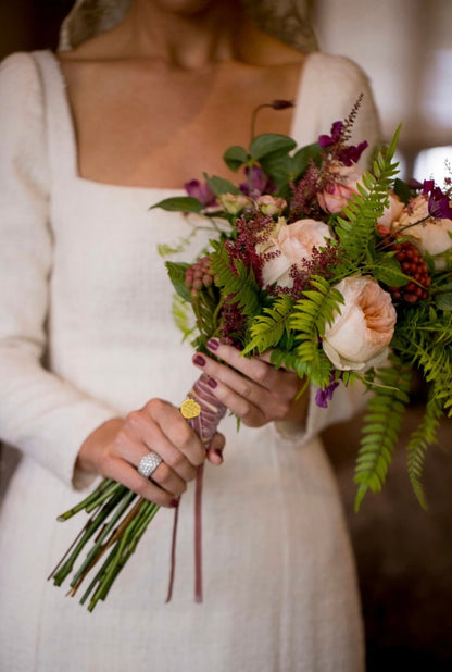 Lazo para Ramo de Novia con Dije Personalizado