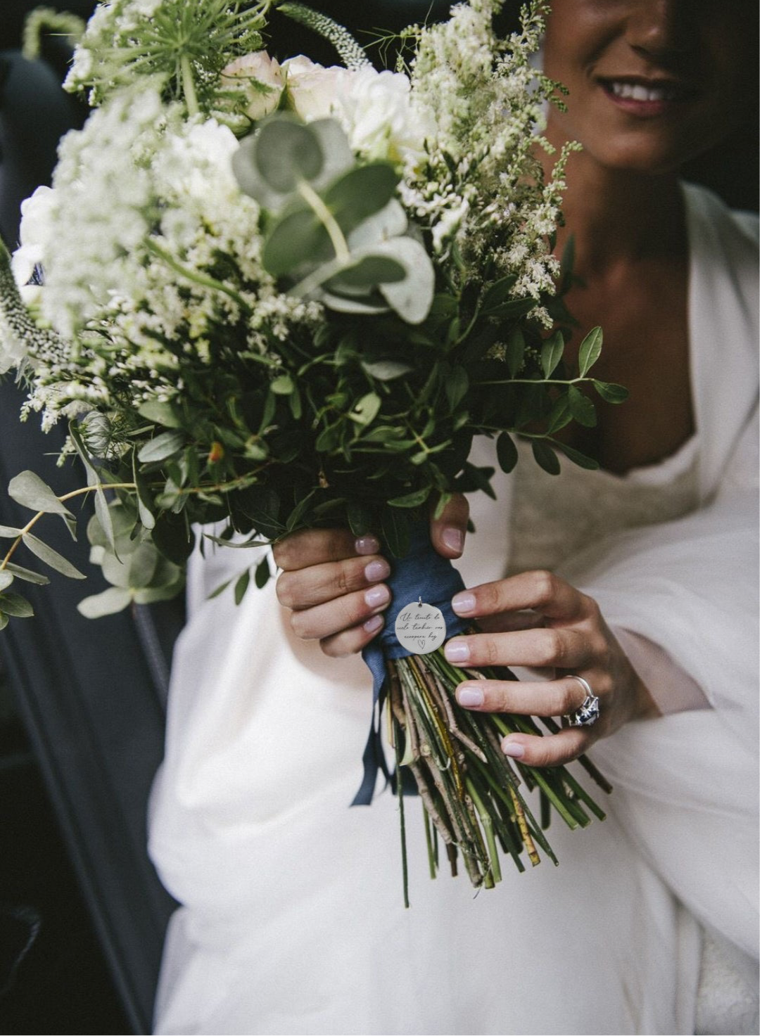 Lazo para Ramo de Novia con Dije Personalizado