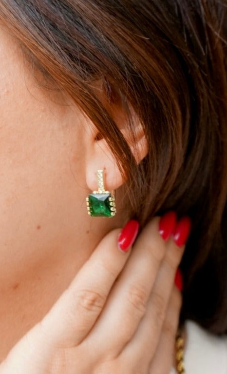 Emerald earrings