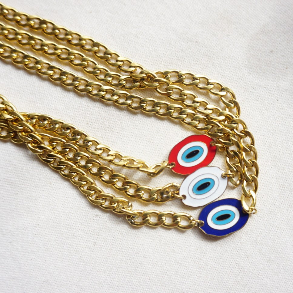 Cadena Cubana con Evil Eye