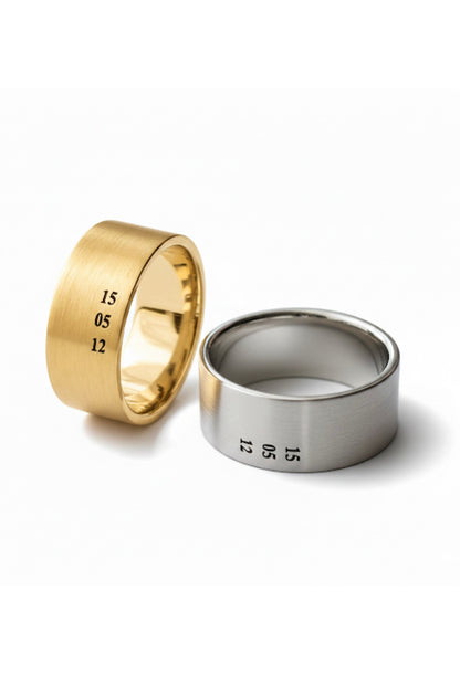 Anillo Cinta Personalizado, Unisex