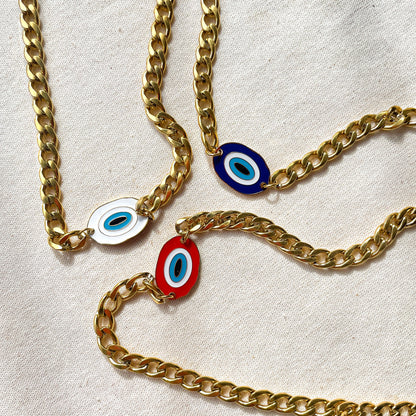 Cadena Cubana con Evil Eye